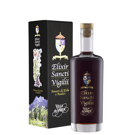 Amaro di Erbe e Radici Elixir Sancti Vigilii, bottiglia