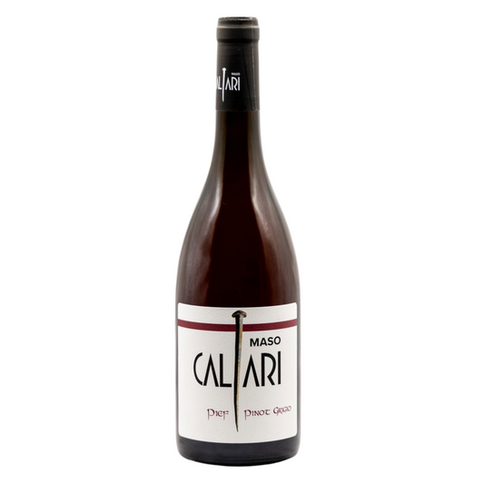 bottiglia di vino bianco, Vigneti delle Dolomiti IGT Pinot Grigio Pief, cantina Maso Caliari
